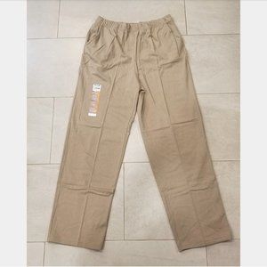 White Stag elastic waist knit pants (tan)